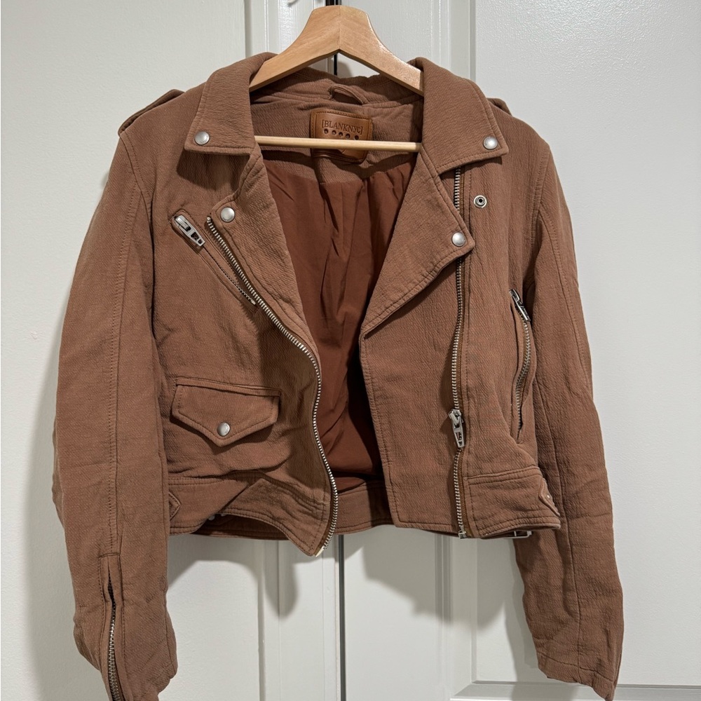 Blank NYC Brown Jacket Moto Style